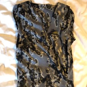 IRO silk snake print faux wrap mini dress size SM